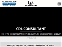 Tablet Screenshot of cdlconsultant.com